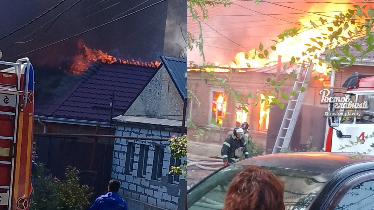 В Ростове пожары сегодня произошли в Нахичевани на соседних улицах. 