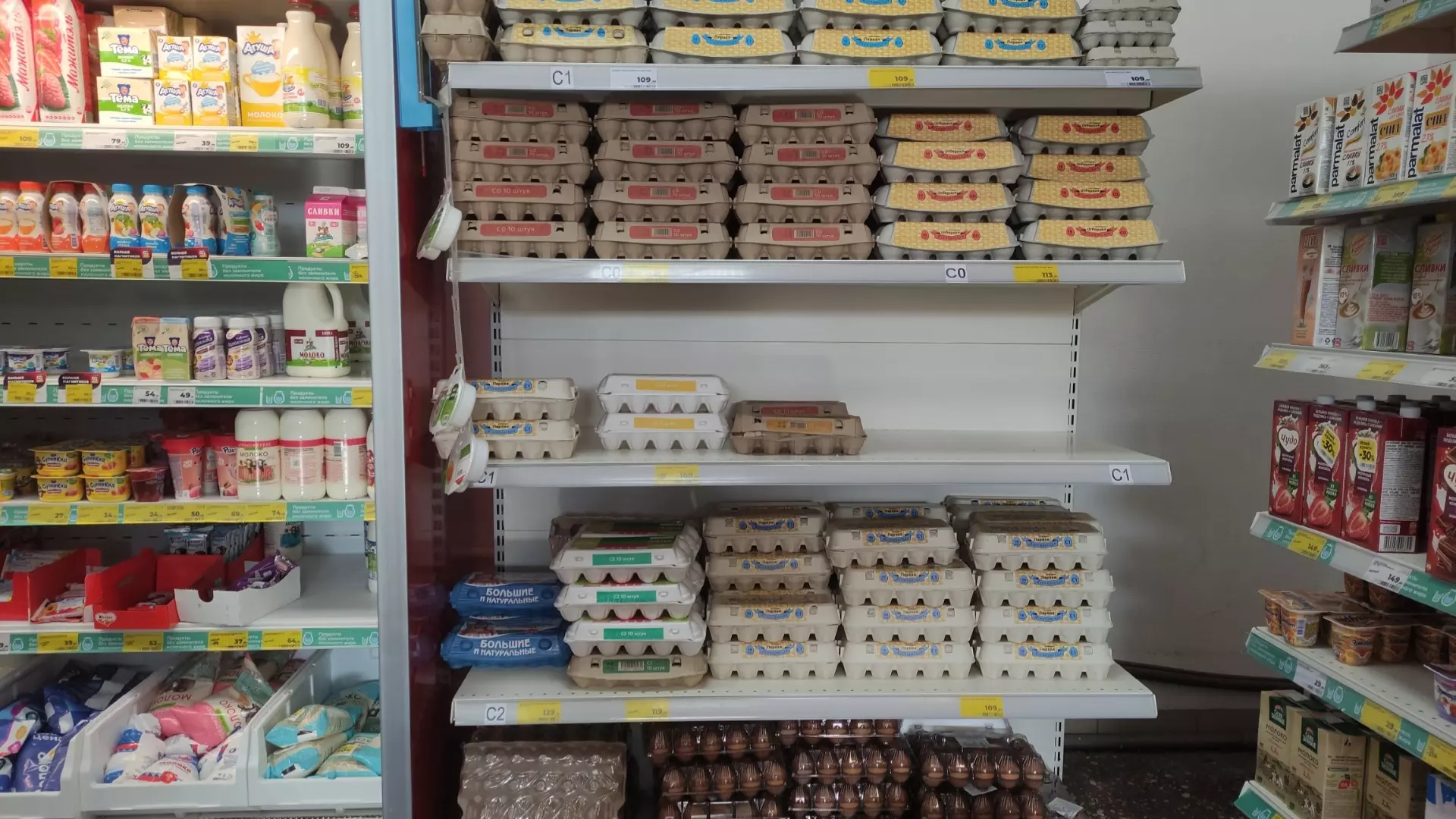 Востребованные куриные яйца исчезли из магазинов в Ростове