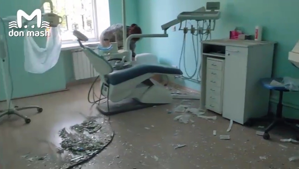 Падение БПЛа в центре Ростова практически уничтожило стоматологическую клинику