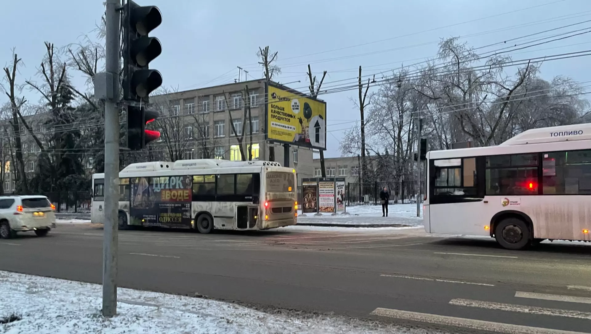 В Ростове проверяют отопление автобусов из-за морозной погоды