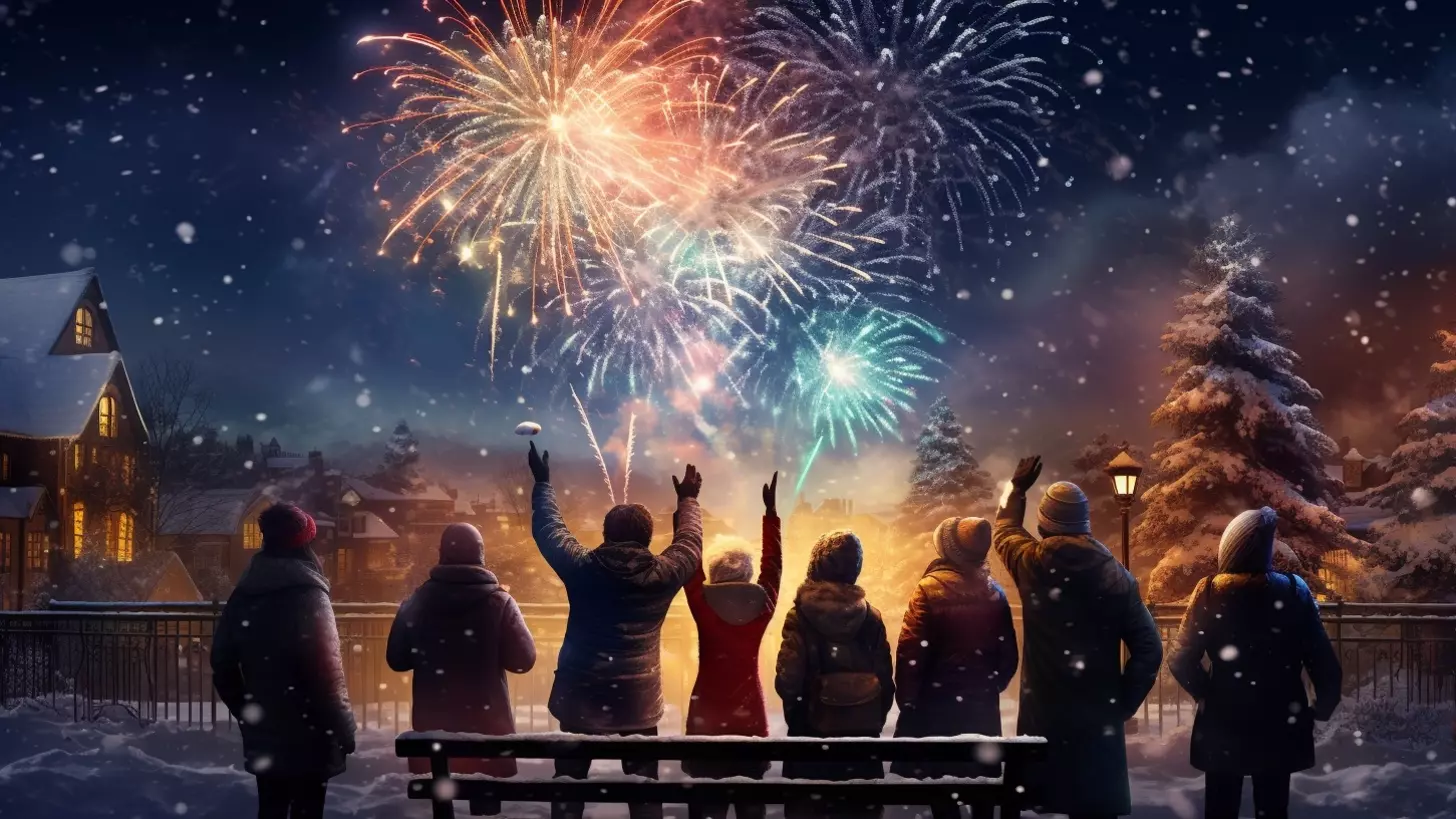 Тысячи фейерверков запустили в небо Ростова в Новый год, несмотря на запрет