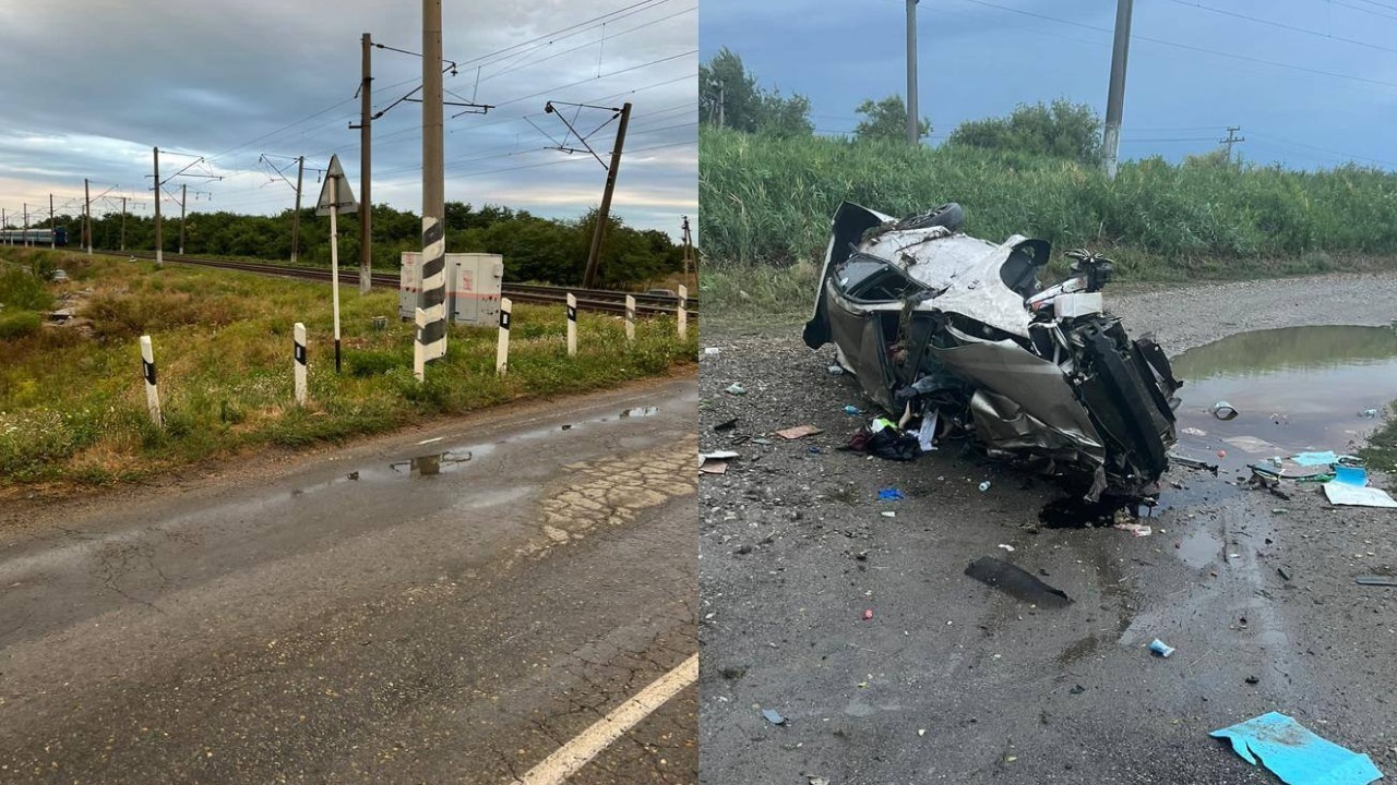 Два человека погибли в аварии с участием поезда и машины в Ростовской области