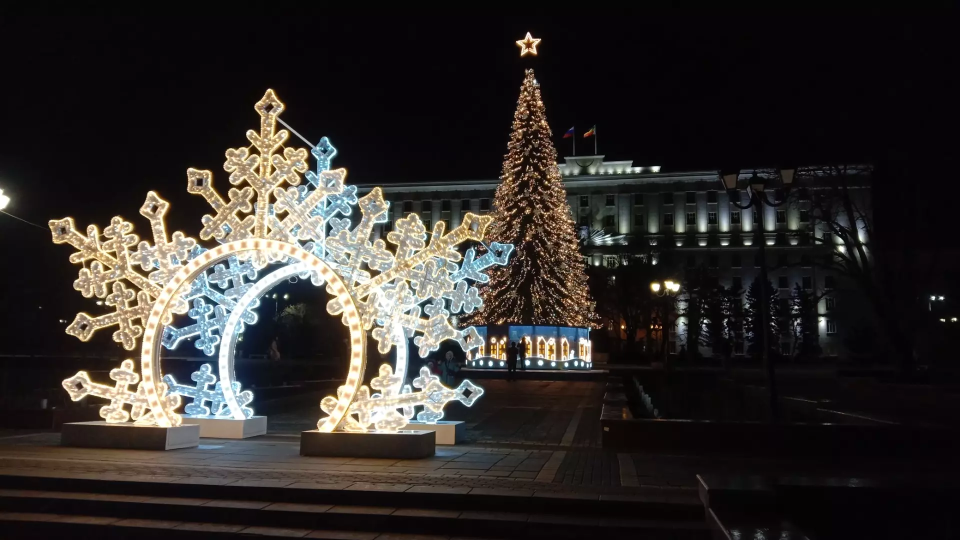 Праздник от нас уходит: в Ростове разбирают елку и новогодние декорации
