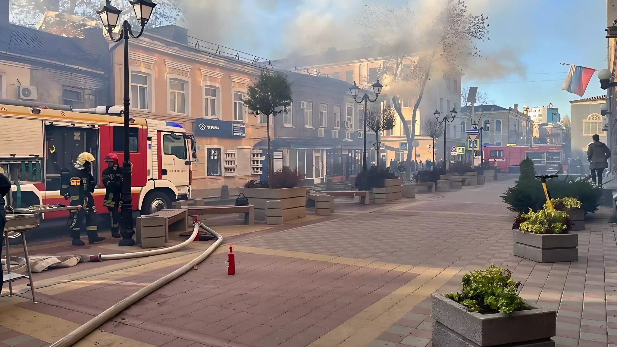 Пожар на Темерницкой в Ростове 8 ноября