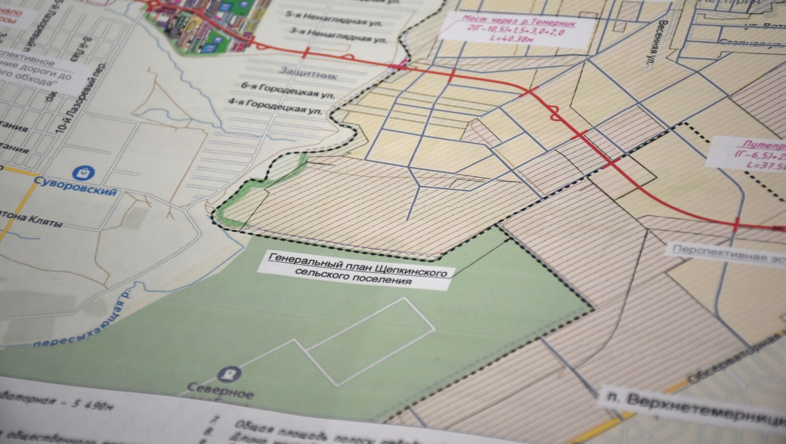Завершена разработка документации для новой дороги в районе Суворовский в Ростове