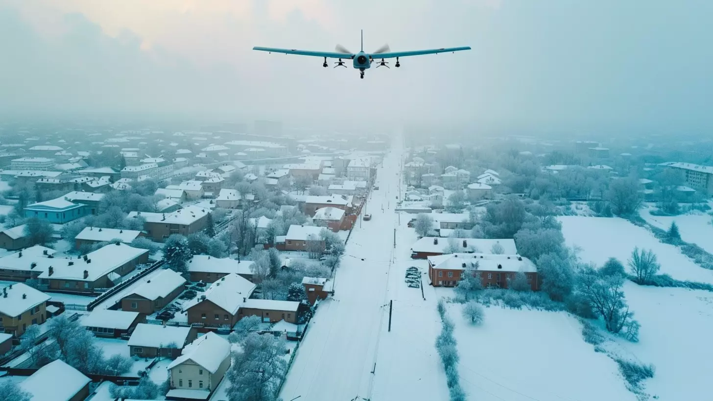 Системы ПВО отражают атаку беспилотников в небе над Новошахтинском