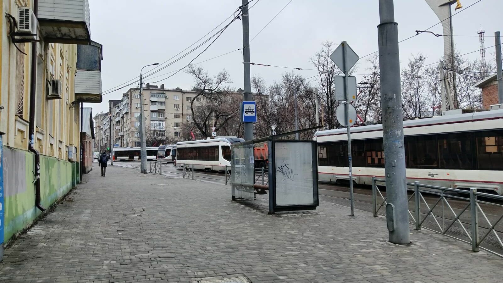 Трамвайный коллапс произошел в Ростове-на-Дону днем 1 февраля
