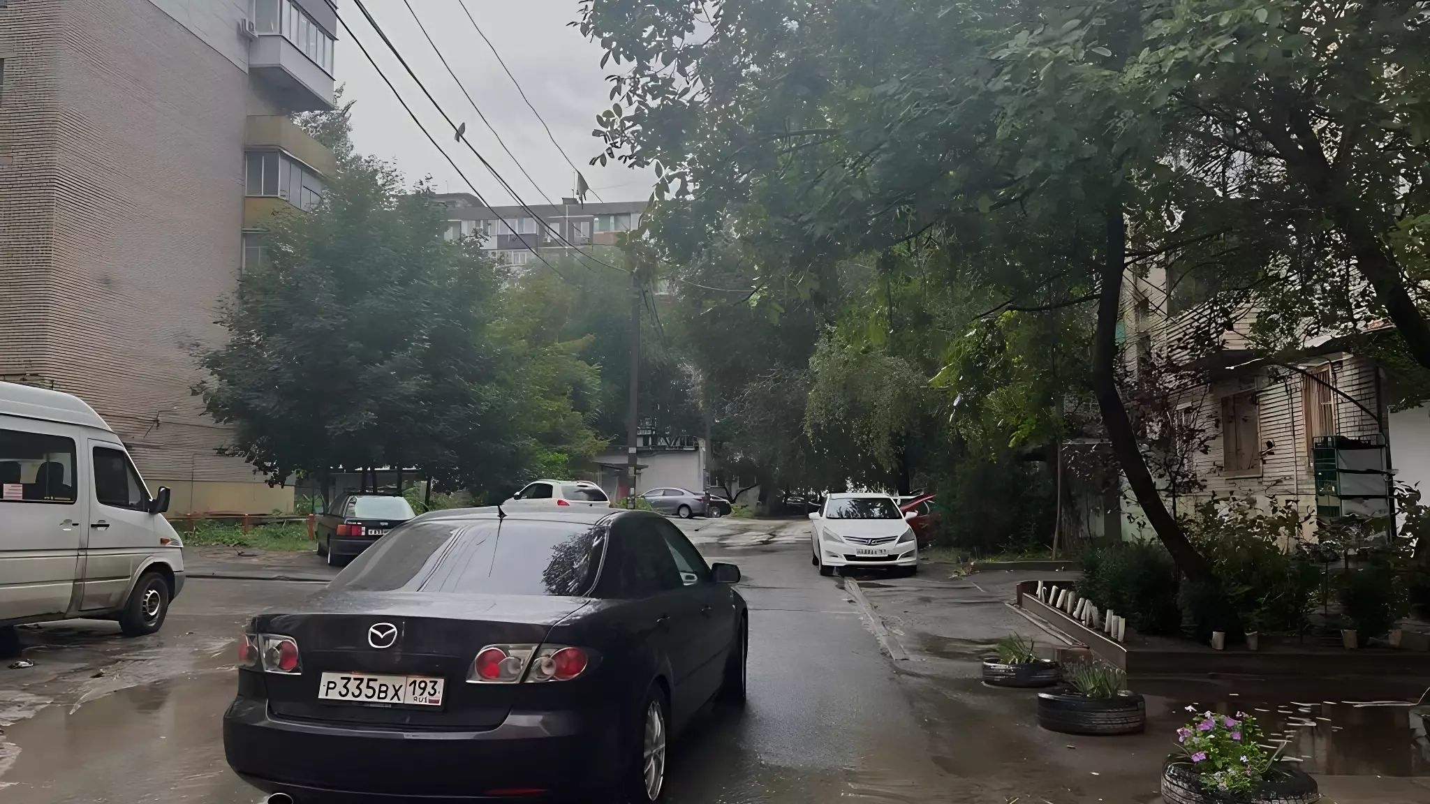 Жителей Ростова попросили во время непогоды по возможности не выходить из дома