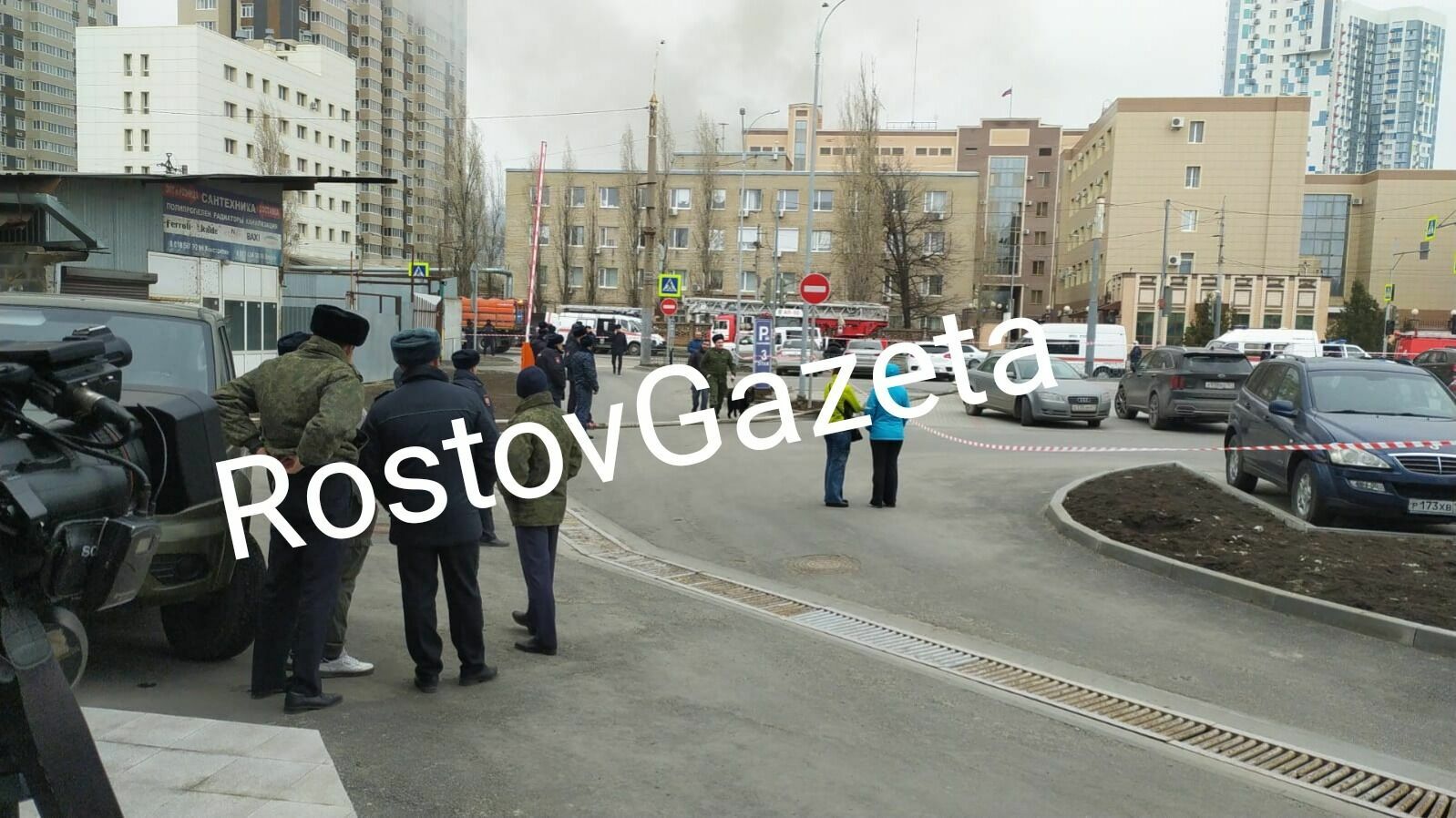 Губернатор Голубев прокомментировал пожар в здании Погрануправления ФСБ в Ростове