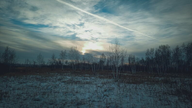 Инверсионные следы заметили на небе над Ростовской областью днем 20 января