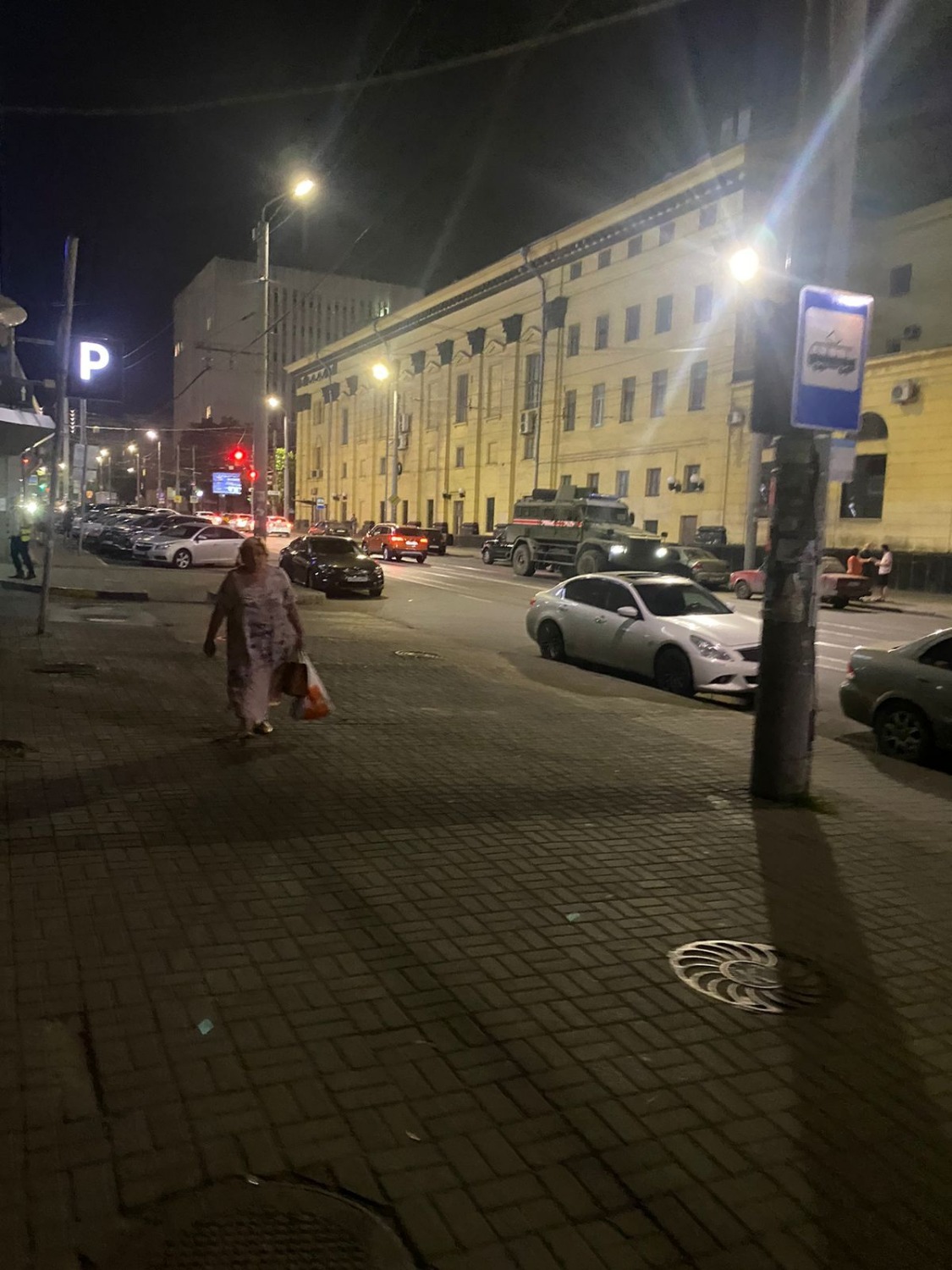 Обстановка на Буденновском в Ростове ночью 24 июня